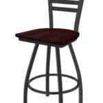 Jackie 36-Inch Extra-Tall Bar Stool with Pewter Finish and Dark Cherry Oak Seat 6 Jackie 36-Inch Extra-Tall Bar Stool with Pewter Finish and Dark Cherry Oak Seat