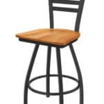 Jackie 36-Inch Extra-Tall Bar Stool with Pewter Finish and Medium Maple Seat 6 Jackie 36-Inch Extra-Tall Bar Stool with Pewter Finish and Medium Maple Seat