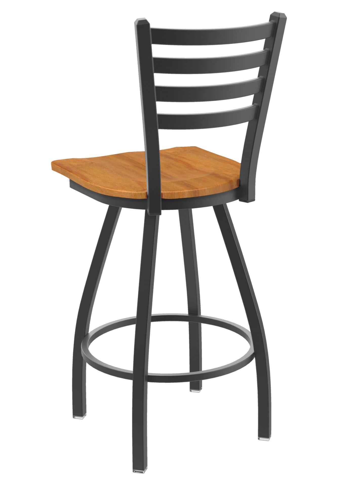 Jackie 36-Inch Extra-Tall Bar Stool with Pewter Finish and Medium Maple Seat 2 Jackie 36-Inch Extra-Tall Bar Stool with Pewter Finish and Medium Maple Seat - Image 2