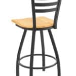 Jackie 36-Inch Extra-Tall Bar Stool with Pewter Finish and Natural Oak Seat 7 Jackie 36-Inch Extra-Tall Bar Stool with Pewter Finish and Natural Oak Seat