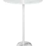 Modern White Side Table with Marble Base and Steel Frame 11 Modern White Side Table with Marble Base and Steel Frame