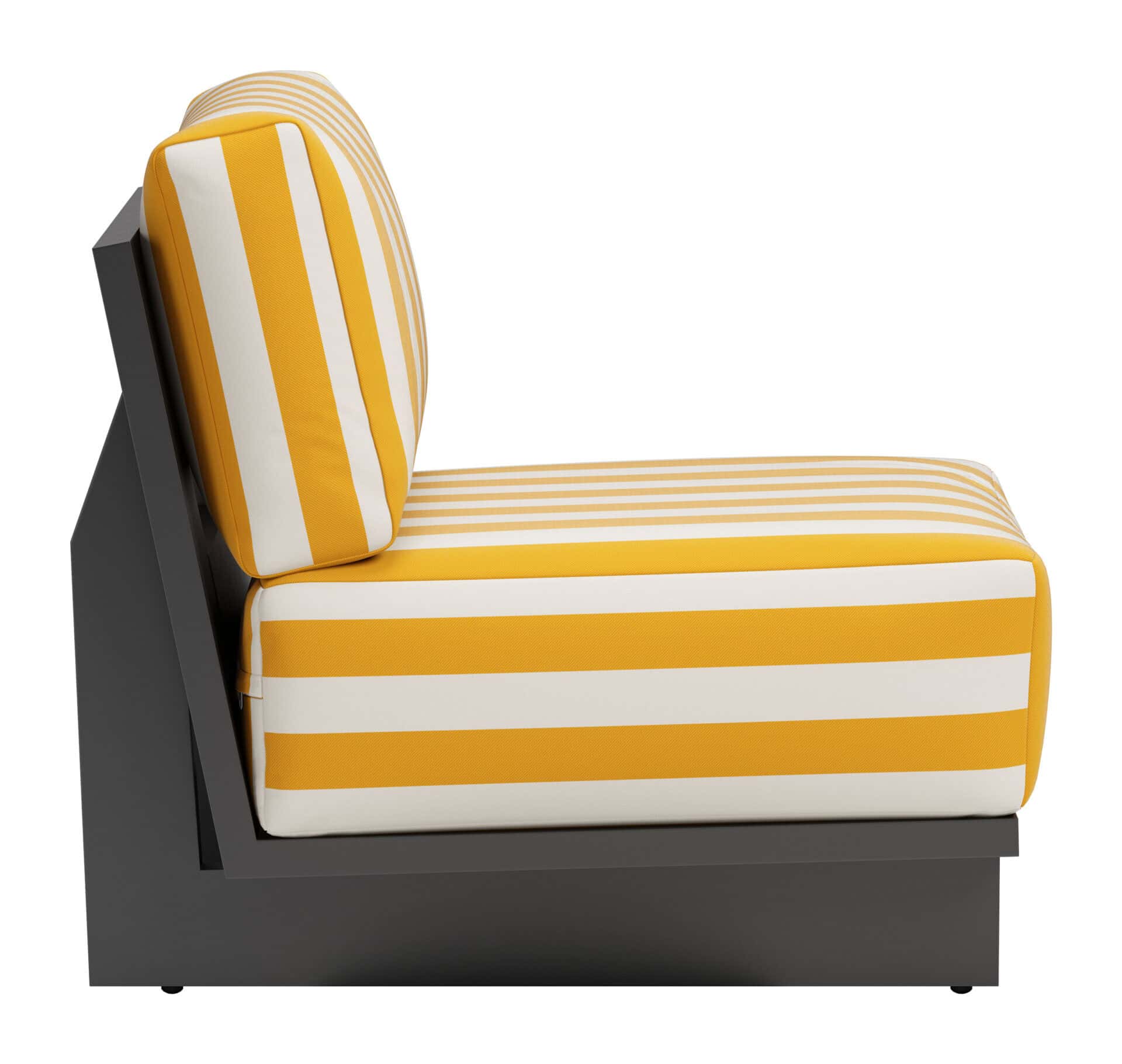 Yellow Weather-Resistant Shoreline Accent Chair with Washable Cushion Cover 4 Yellow Weather-Resistant Shoreline Accent Chair with Washable Cushion Cover - Image 4