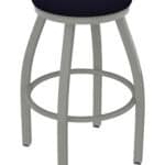 Misha 25-Inch Backless Counter Stool with Anodized Nickel Finish and Canter Twilight Seat 4 Misha 25-Inch Backless Counter Stool with Anodized Nickel Finish and Canter Twilight Seat