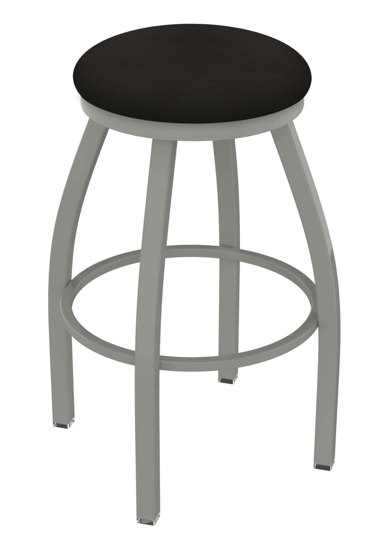 Misha 25-Inch Backless Counter Stool with Anodized Nickel Finish and Canter Espresso Seat 1 Misha 25-Inch Backless Counter Stool with Anodized Nickel Finish and Canter Espresso Seat