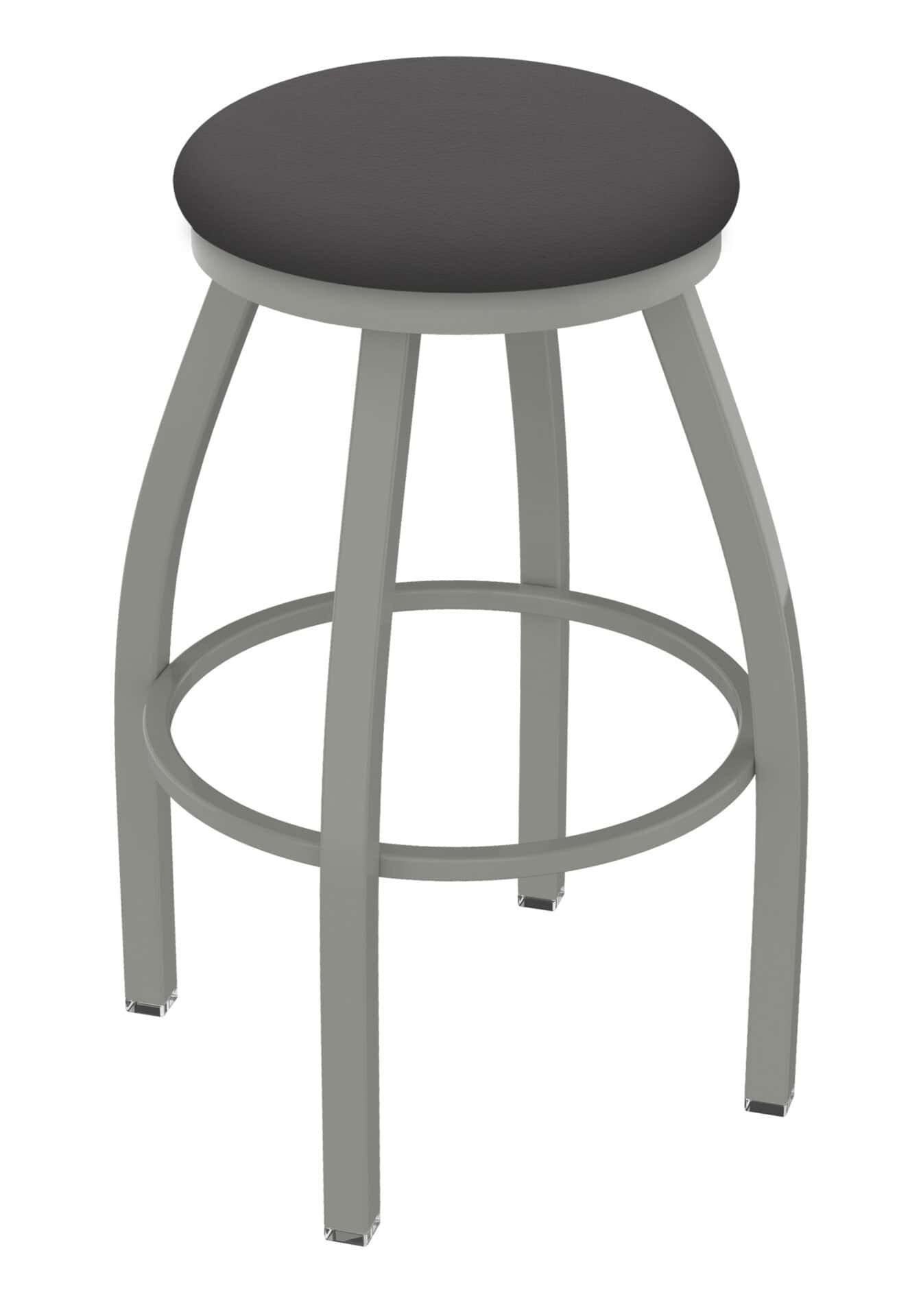 Misha 25-Inch Backless Counter Stool with Anodized Nickel Finish and Canter Storm Seat 1 Misha 25-Inch Backless Counter Stool with Anodized Nickel Finish and Canter Storm Seat