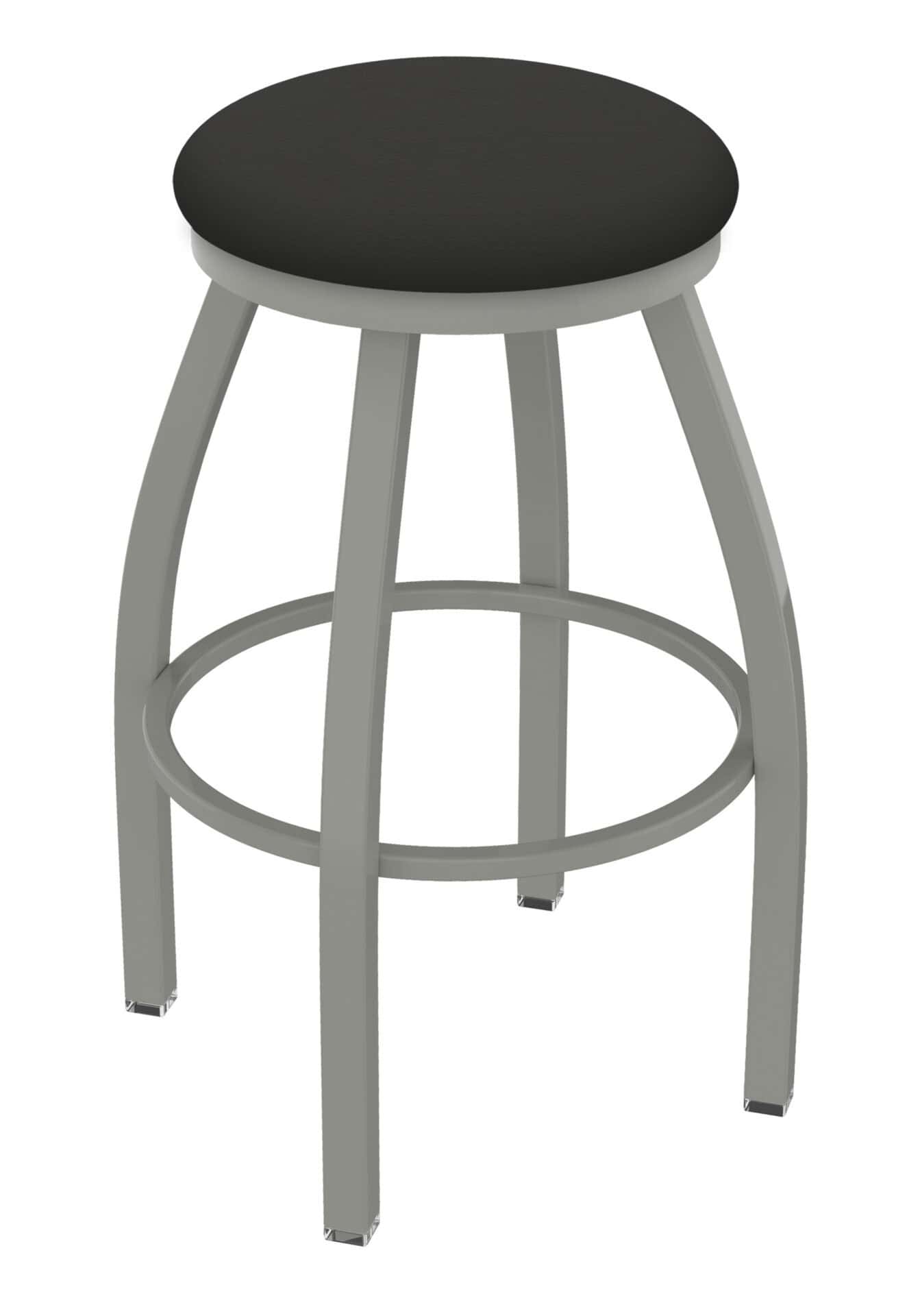 Misha 25-Inch Backless Counter Stool with Anodized Nickel Finish and Canter Iron Seat 1 Misha 25-Inch Backless Counter Stool with Anodized Nickel Finish and Canter Iron Seat