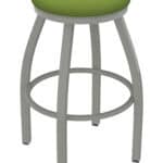 Misha 25-Inch Backless Counter Stool with Anodized Nickel Finish and Canter Kiwi Green Seat 4 Misha 25-Inch Backless Counter Stool with Anodized Nickel Finish and Canter Kiwi Green Seat