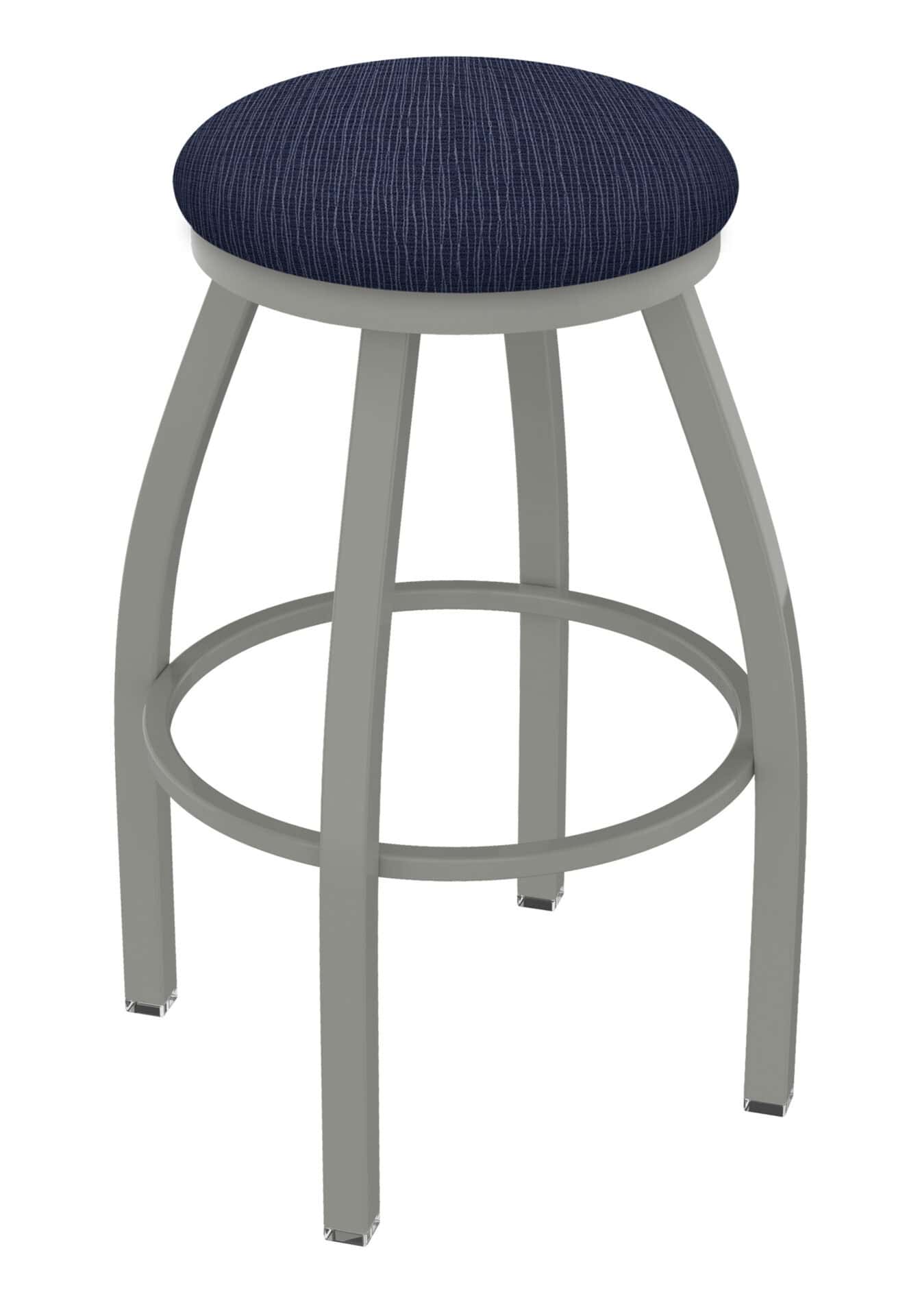 Misha 25-Inch Backless Counter Stool with Anodized Nickel Finish and Graph Anchor Seat 1 Misha 25-Inch Backless Counter Stool with Anodized Nickel Finish and Graph Anchor Seat