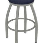 Misha 25-Inch Backless Counter Stool with Anodized Nickel Finish and Graph Anchor Seat 4 Misha 25-Inch Backless Counter Stool with Anodized Nickel Finish and Graph Anchor Seat
