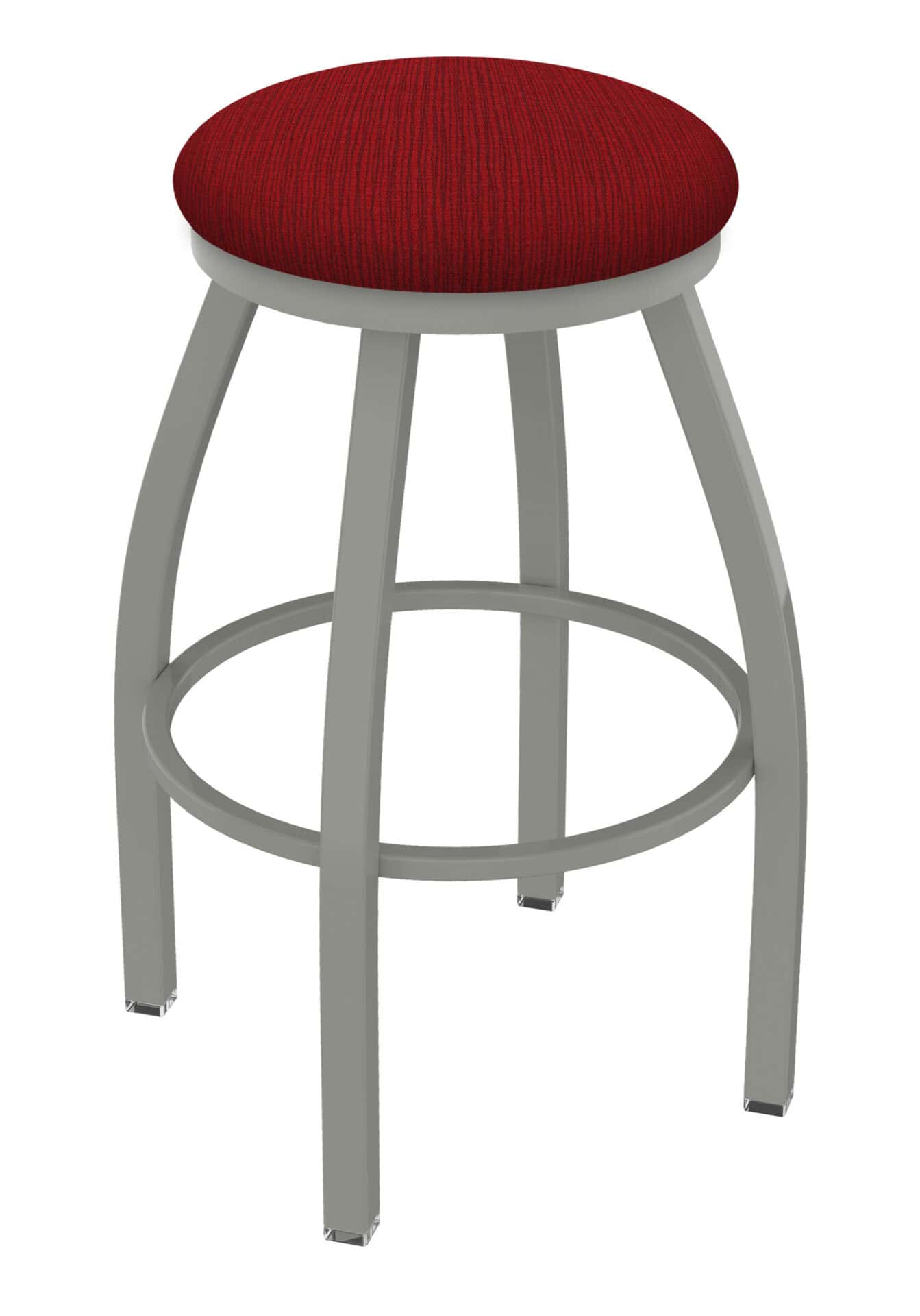 Misha 25-Inch Backless Counter Stool with Anodized Nickel Finish and Graph Ruby Seat 1 Misha 25-Inch Backless Counter Stool with Anodized Nickel Finish and Graph Ruby Seat