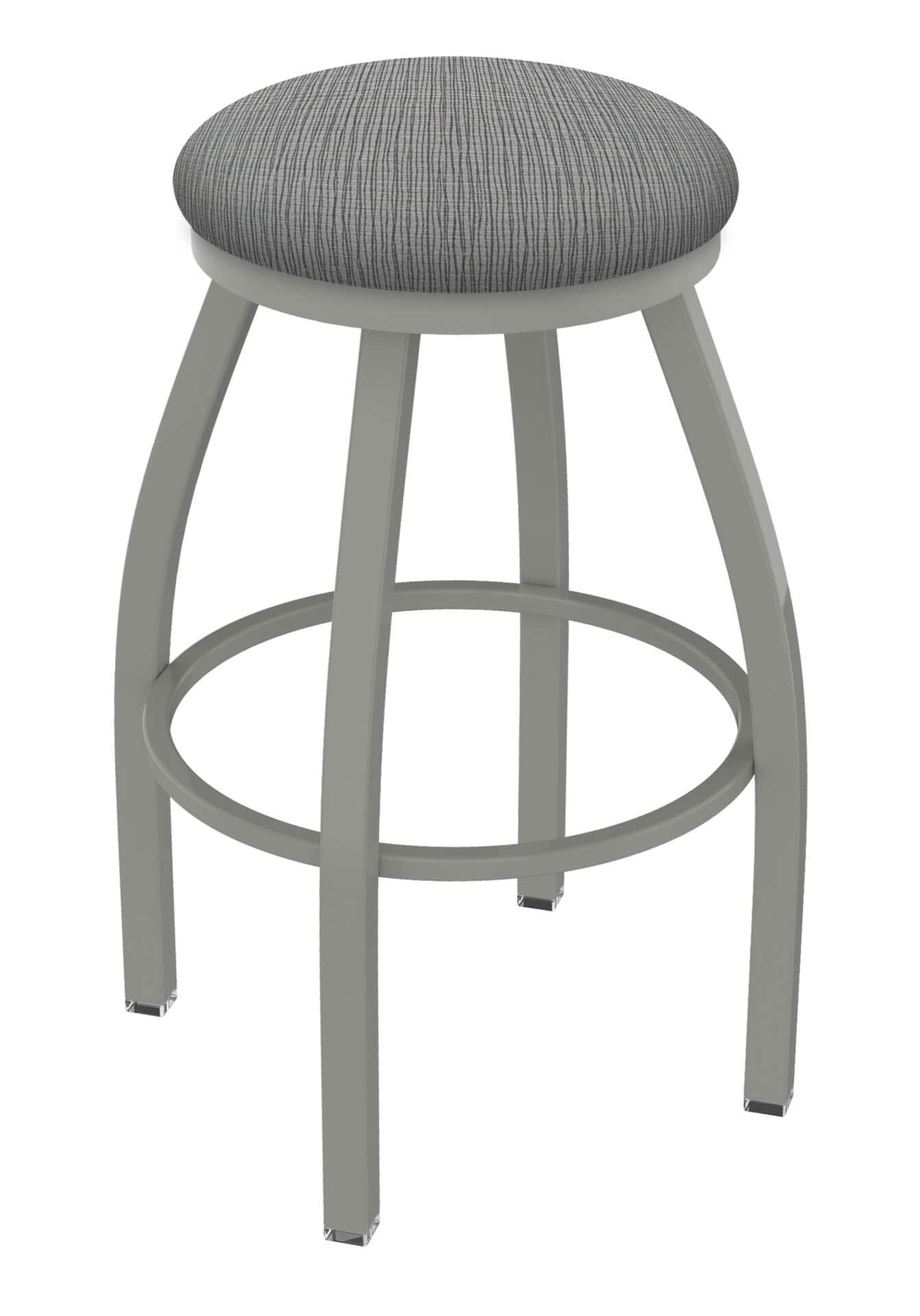 Misha 25-Inch Backless Counter Stool with Anodized Nickel Finish and Graph Alpine Seat 1 Misha 25-Inch Backless Counter Stool with Anodized Nickel Finish and Graph Alpine Seat
