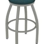 Misha 25-Inch Backless Counter Stool with Anodized Nickel Finish and Graph Tidal Seat 4 Misha 25-Inch Backless Counter Stool with Anodized Nickel Finish and Graph Tidal Seat