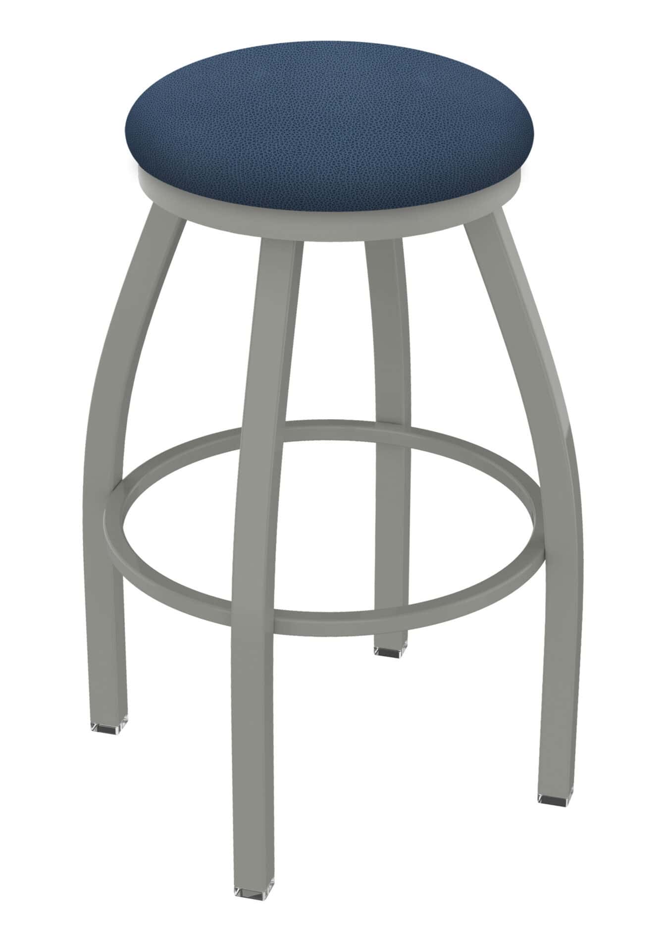 Misha 25-Inch Backless Counter Stool with Anodized Nickel Finish and Rein Bay Seat 1 Misha 25-Inch Backless Counter Stool with Anodized Nickel Finish and Rein Bay Seat
