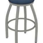 Misha 25-Inch Backless Counter Stool with Anodized Nickel Finish and Rein Bay Seat 4 Misha 25-Inch Backless Counter Stool with Anodized Nickel Finish and Rein Bay Seat