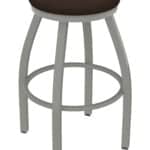 Misha 25-Inch Backless Counter Stool with Anodized Nickel Finish and Rein Coffee Seat 4 Misha 25-Inch Backless Counter Stool with Anodized Nickel Finish and Rein Coffee Seat