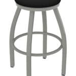 Misha 25-Inch Backless Counter Stool with Anodized Nickel Finish and Black Vinyl Seat 4 Misha 25-Inch Backless Counter Stool with Anodized Nickel Finish and Black Vinyl Seat