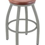 Misha 25-Inch Backless Counter Stool with Anodized Nickel Finish and Medium Oak Seat 4 Misha 25-Inch Backless Counter Stool with Anodized Nickel Finish and Medium Oak Seat