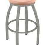 Misha 25-Inch Backless Counter Stool with Anodized Nickel Finish and Natural Oak Seat 4 Misha 25-Inch Backless Counter Stool with Anodized Nickel Finish and Natural Oak Seat
