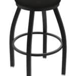 Misha 25-Inch Backless Counter Stool with Black Wrinkle Finish and Canter Espresso Seat 4 Misha 25-Inch Backless Counter Stool with Black Wrinkle Finish and Canter Espresso Seat