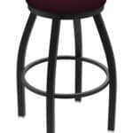 Misha 25-Inch Backless Counter Stool with Black Wrinkle Finish and Canter Bordeaux Seat 4 Misha 25-Inch Backless Counter Stool with Black Wrinkle Finish and Canter Bordeaux Seat
