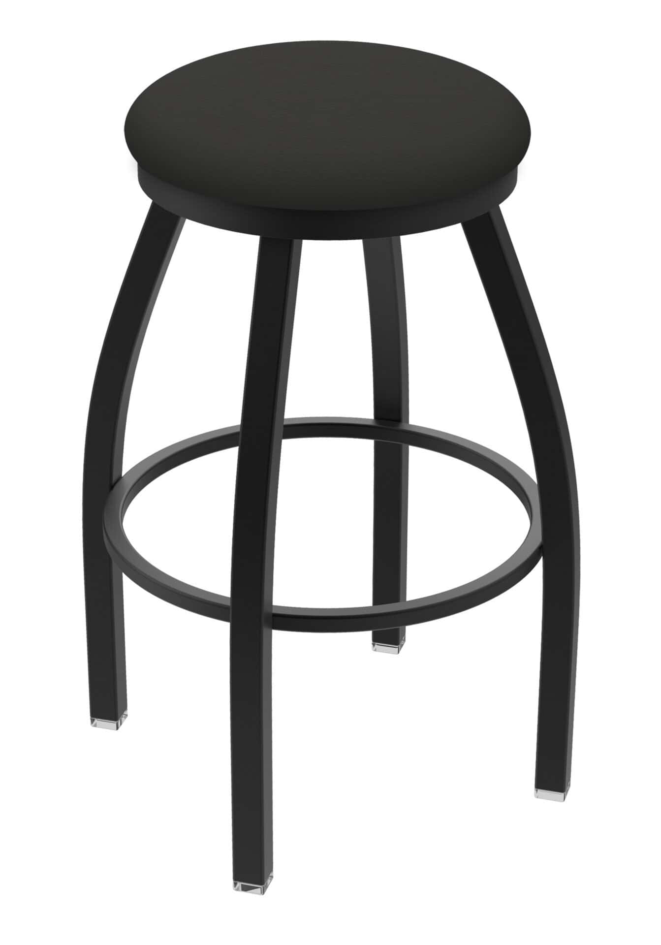 Misha 25-Inch Backless Counter Stool with Black Wrinkle Finish and Canter Iron Seat 1 Misha 25-Inch Backless Counter Stool with Black Wrinkle Finish and Canter Iron Seat