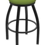 Misha 25-Inch Backless Counter Stool with Black Wrinkle Finish and Canter Kiwi Green Seat 4 Misha 25-Inch Backless Counter Stool with Black Wrinkle Finish and Canter Kiwi Green Seat