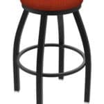 Misha 25-Inch Backless Counter Stool with Black Wrinkle Finish and Graph Poppy Seat 4 Misha 25-Inch Backless Counter Stool with Black Wrinkle Finish and Graph Poppy Seat