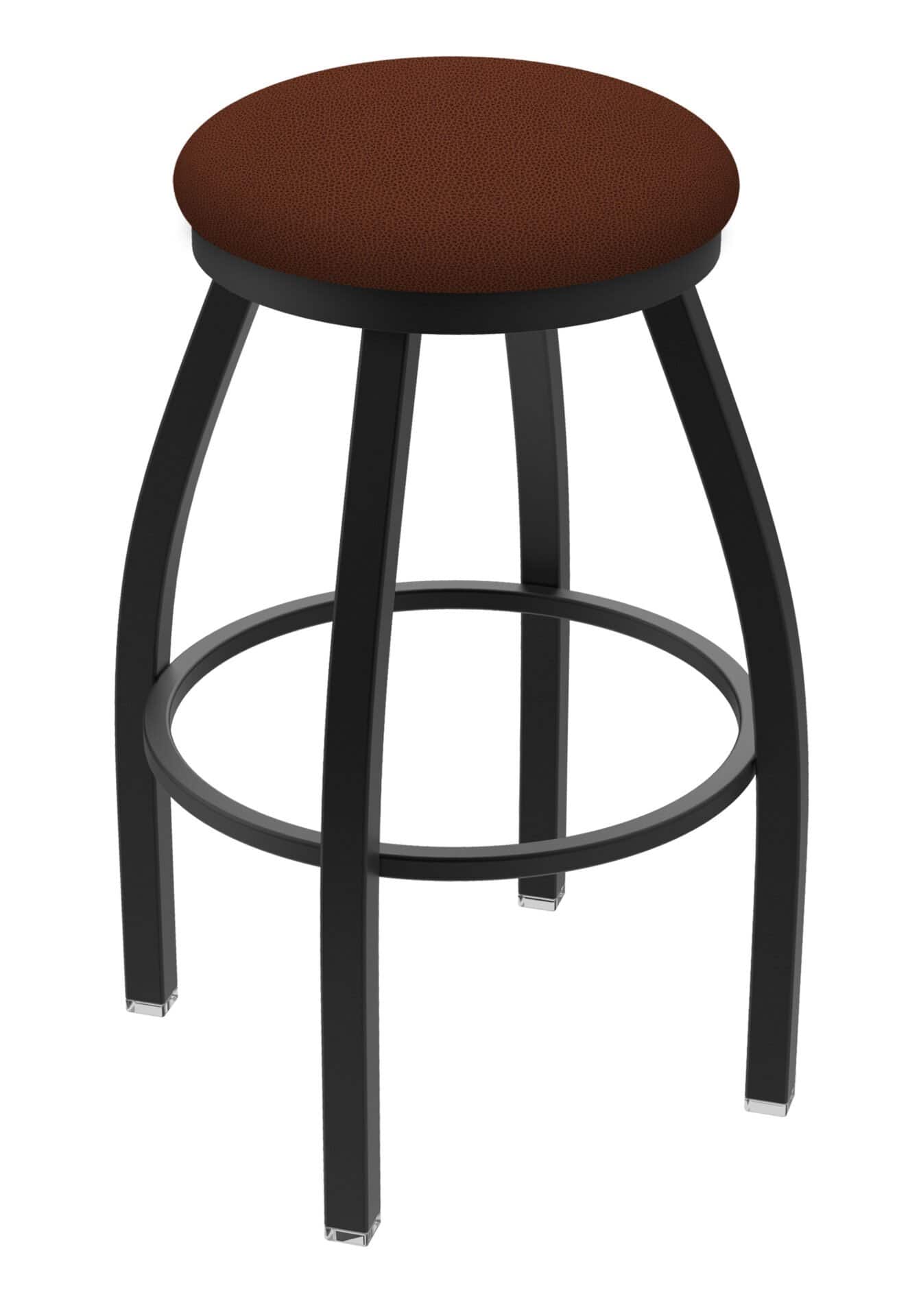 Misha 25-Inch Backless Counter Stool with Black Wrinkle Finish and Rein Adobe Seat 1 Misha 25-Inch Backless Counter Stool with Black Wrinkle Finish and Rein Adobe Seat