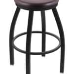 Misha 25-Inch Backless Counter Stool with Black Wrinkle Finish and Dark Cherry Oak Seat 4 Misha 25-Inch Backless Counter Stool with Black Wrinkle Finish and Dark Cherry Oak Seat