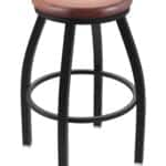 Misha 25-Inch Backless Counter Stool with Black Wrinkle Finish and Medium Maple Seat 4 Misha 25-Inch Backless Counter Stool with Black Wrinkle Finish and Medium Maple Seat