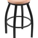 Misha 25-Inch Backless Counter Stool with Black Wrinkle Finish and Natural Oak Seat 4 Misha 25-Inch Backless Counter Stool with Black Wrinkle Finish and Natural Oak Seat