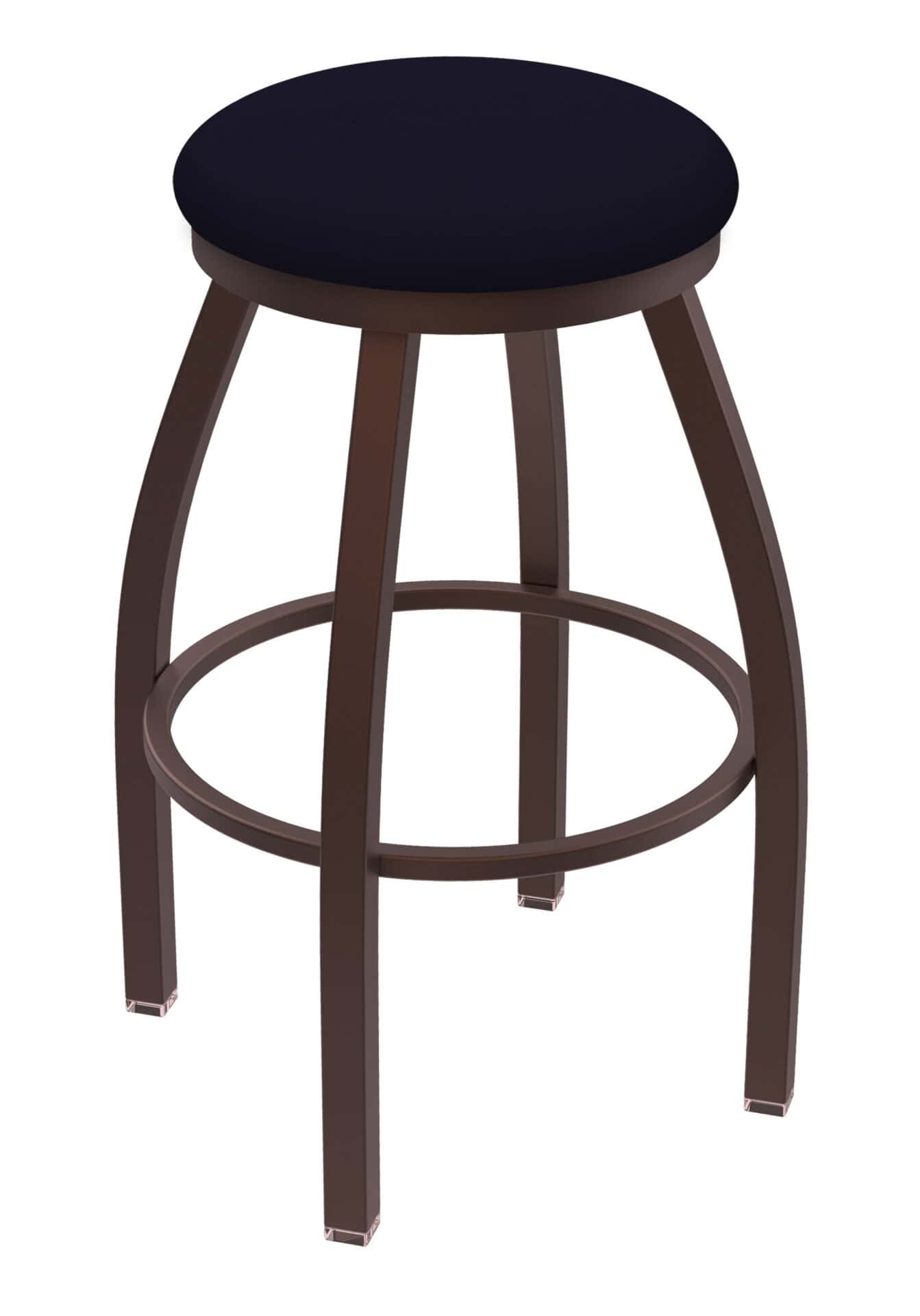Misha 25-Inch Backless Counter Stool with Bronze Finish and Canter Twilight Seat 1 Misha 25-Inch Backless Counter Stool with Bronze Finish and Canter Twilight Seat