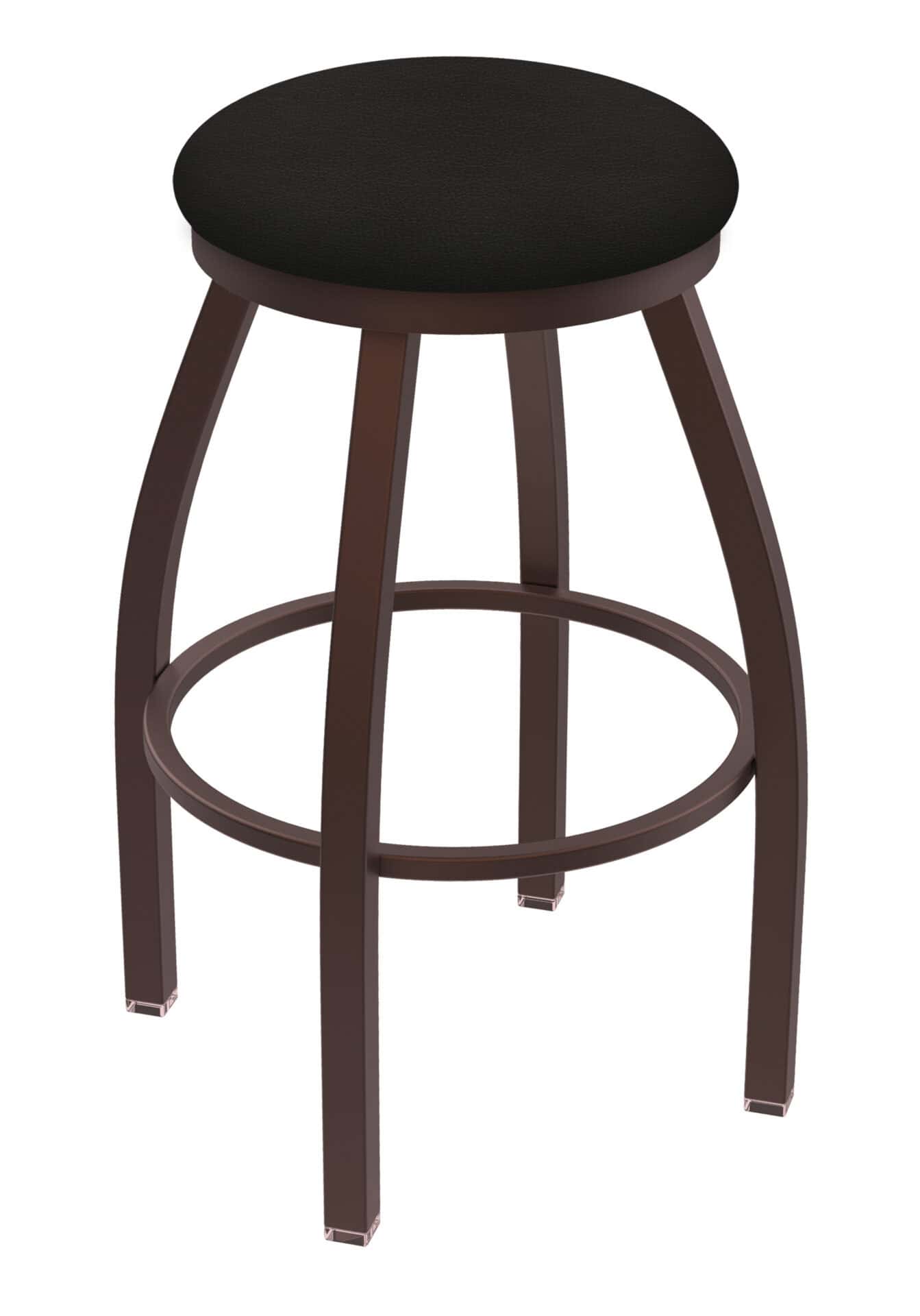 Misha 25-Inch Backless Counter Stool with Bronze Finish and Canter Espresso Seat 1 Misha 25-Inch Backless Counter Stool with Bronze Finish and Canter Espresso Seat