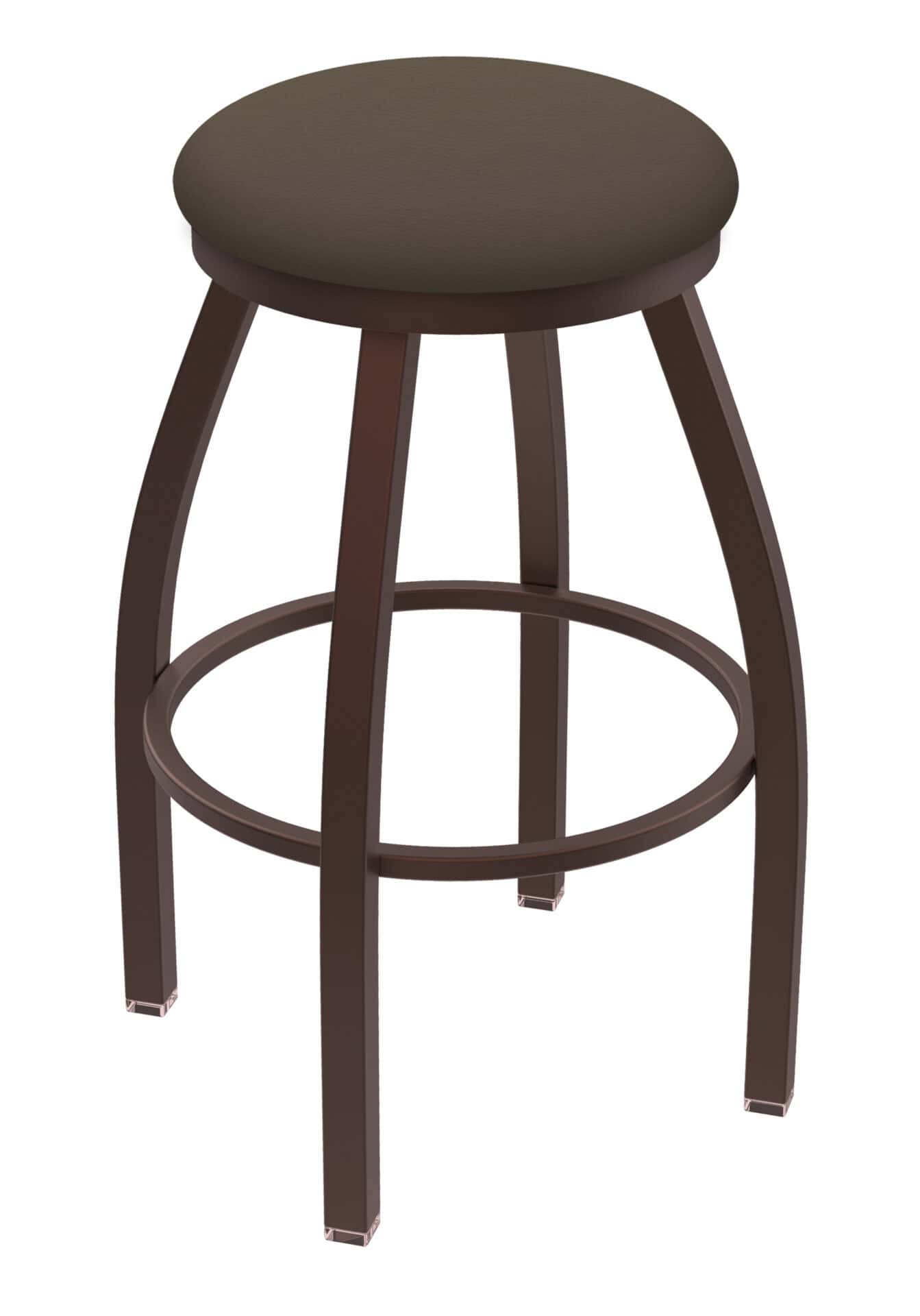 Misha 25-Inch Backless Counter Stool with Bronze Finish and Canter Earth Seat 1 Misha 25-Inch Backless Counter Stool with Bronze Finish and Canter Earth Seat