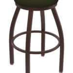Misha 25-Inch Backless Counter Stool with Bronze Finish and Canter Pine Seat