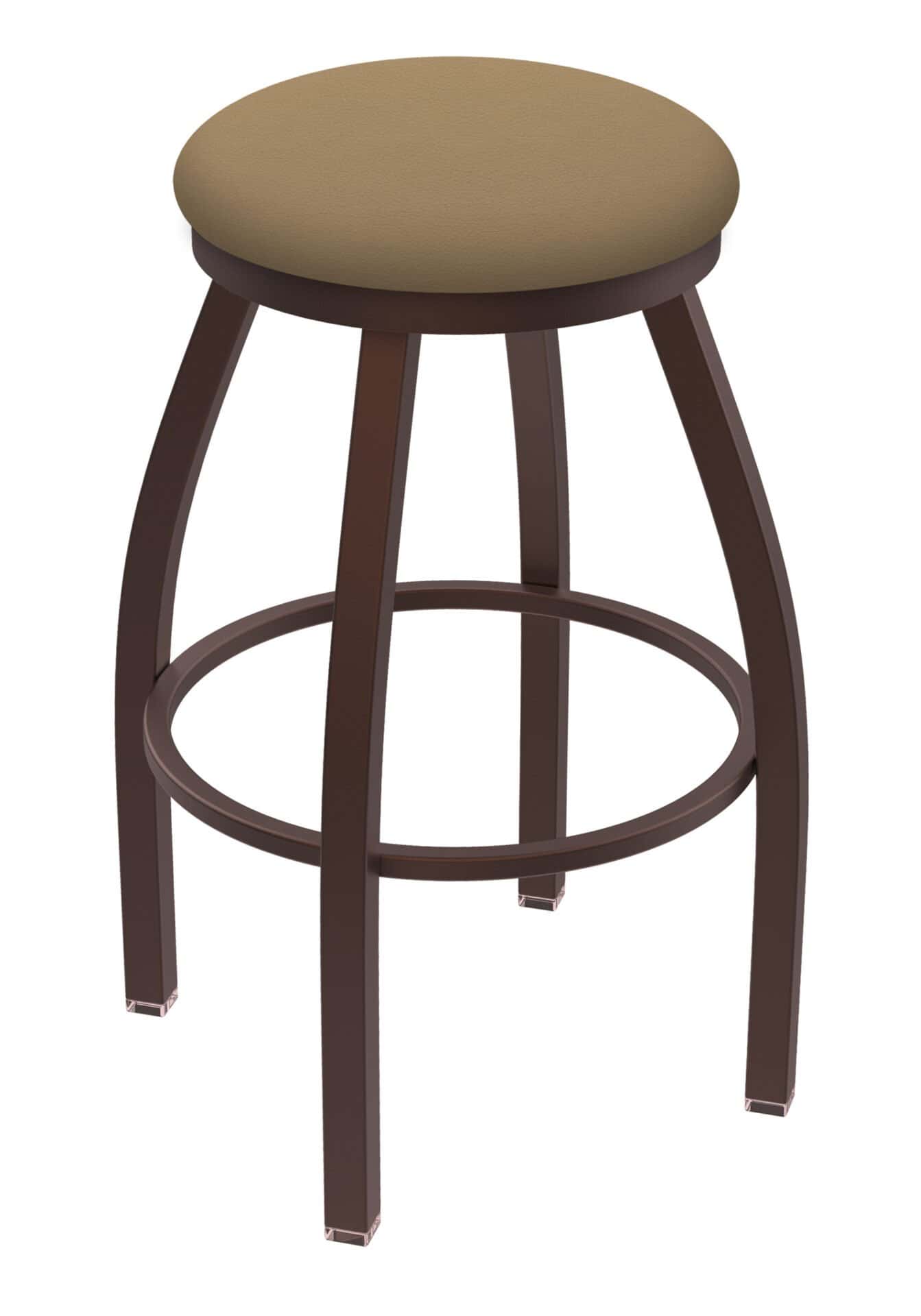 Misha 25-Inch Backless Counter Stool with Bronze Finish and Canter Sand Seat 1 Misha 25-Inch Backless Counter Stool with Bronze Finish and Canter Sand Seat