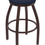 Misha 25-Inch Backless Counter Stool with Bronze Finish and Graph Anchor Seat