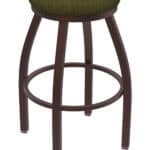 Misha 25-Inch Backless Counter Stool with Bronze Finish and Graph Parrot Seat