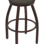 Misha 25-Inch Backless Counter Stool with Bronze Finish and Graph Chalice Seat