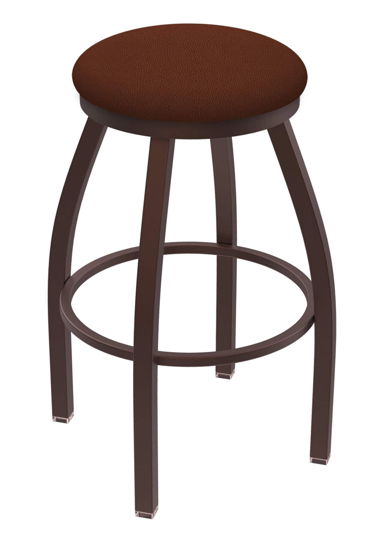 Misha 25-Inch Backless Counter Stool with Bronze Finish and Rein Adobe Seat 1 Misha 25-Inch Backless Counter Stool with Bronze Finish and Rein Adobe Seat