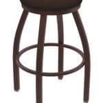 Misha 25-Inch Backless Counter Stool with Bronze Finish and Rein Coffee Seat 4 Misha 25-Inch Backless Counter Stool with Bronze Finish and Rein Coffee Seat