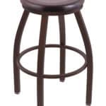 Misha 25-Inch Backless Counter Stool with Bronze Finish and Dark Cherry Maple Seat 4 Misha 25-Inch Backless Counter Stool with Bronze Finish and Dark Cherry Maple Seat