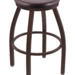 Misha 25-Inch Backless Counter Stool with Bronze Finish and Dark Cherry Oak Seat 4 Misha 25-Inch Backless Counter Stool with Bronze Finish and Dark Cherry Oak Seat