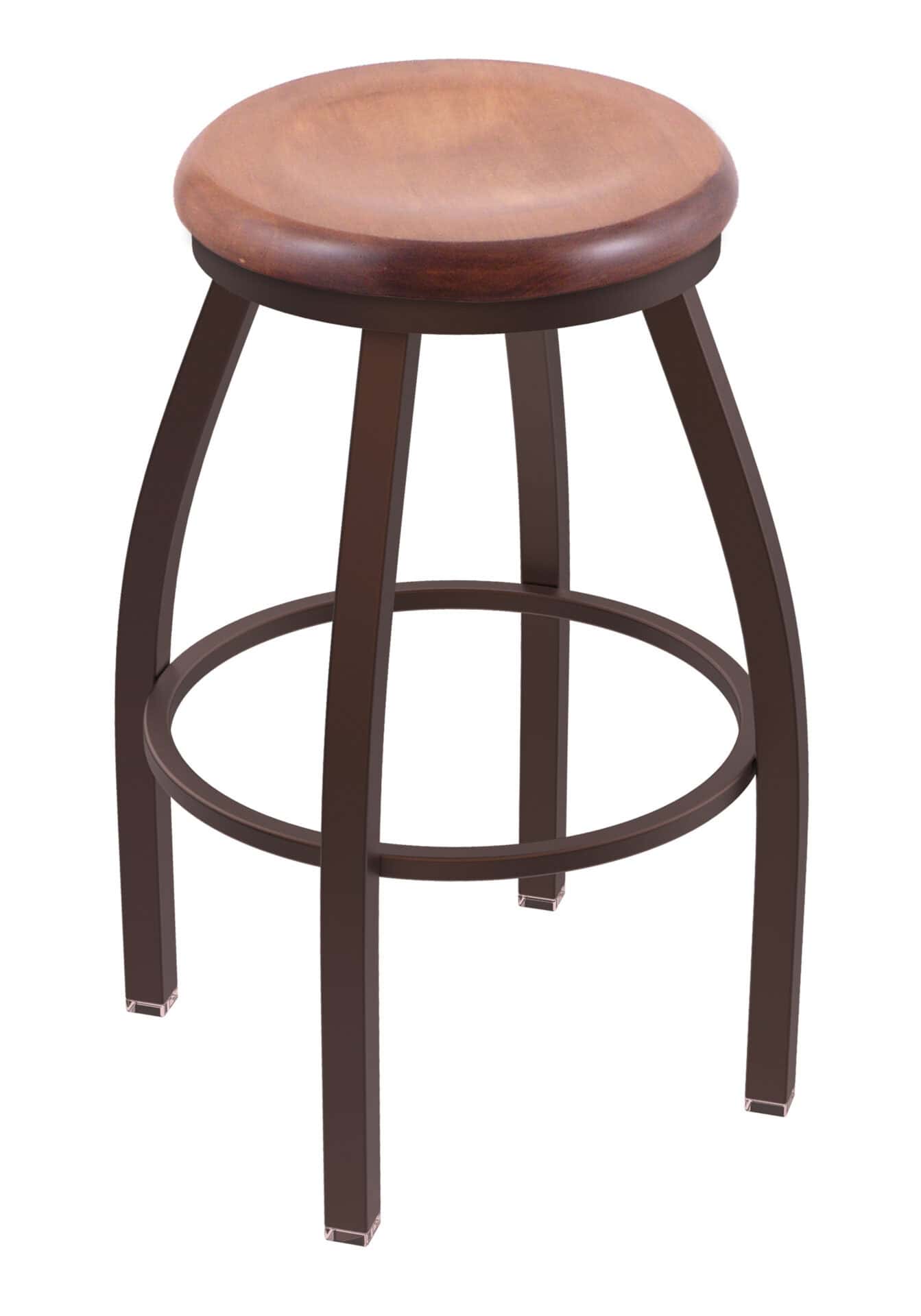 Misha 25-Inch Backless Counter Stool with Bronze Finish and Medium Maple Seat 1 Misha 25-Inch Backless Counter Stool with Bronze Finish and Medium Maple Seat