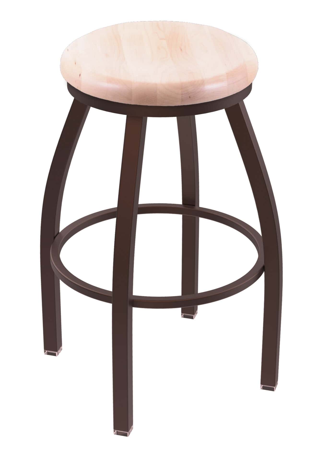 Misha 25-Inch Backless Counter Stool with Bronze Finish and Natural Maple Seat 1 Misha 25-Inch Backless Counter Stool with Bronze Finish and Natural Maple Seat