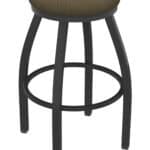 Misha 25-Inch Backless Counter Stool with Pewter Finish and Graph Cork Seat