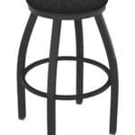 Misha 25-Inch Backless Counter Stool with Pewter Finish and Graph Coal Seat 4 Misha 25-Inch Backless Counter Stool with Pewter Finish and Graph Coal Seat