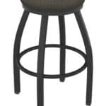 Misha 25-Inch Backless Counter Stool with Pewter Finish and Graph Chalice Seat