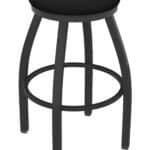 Misha 30-Inch Backless Bar Stool with Pewter Finish and Black Vinyl Seat 4 Misha 30-Inch Backless Bar Stool with Pewter Finish and Black Vinyl Seat