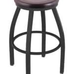 Misha 25-Inch Backless Counter Stool with Pewter Finish and Dark Cherry Maple Seat 4 Misha 25-Inch Backless Counter Stool with Pewter Finish and Dark Cherry Maple Seat